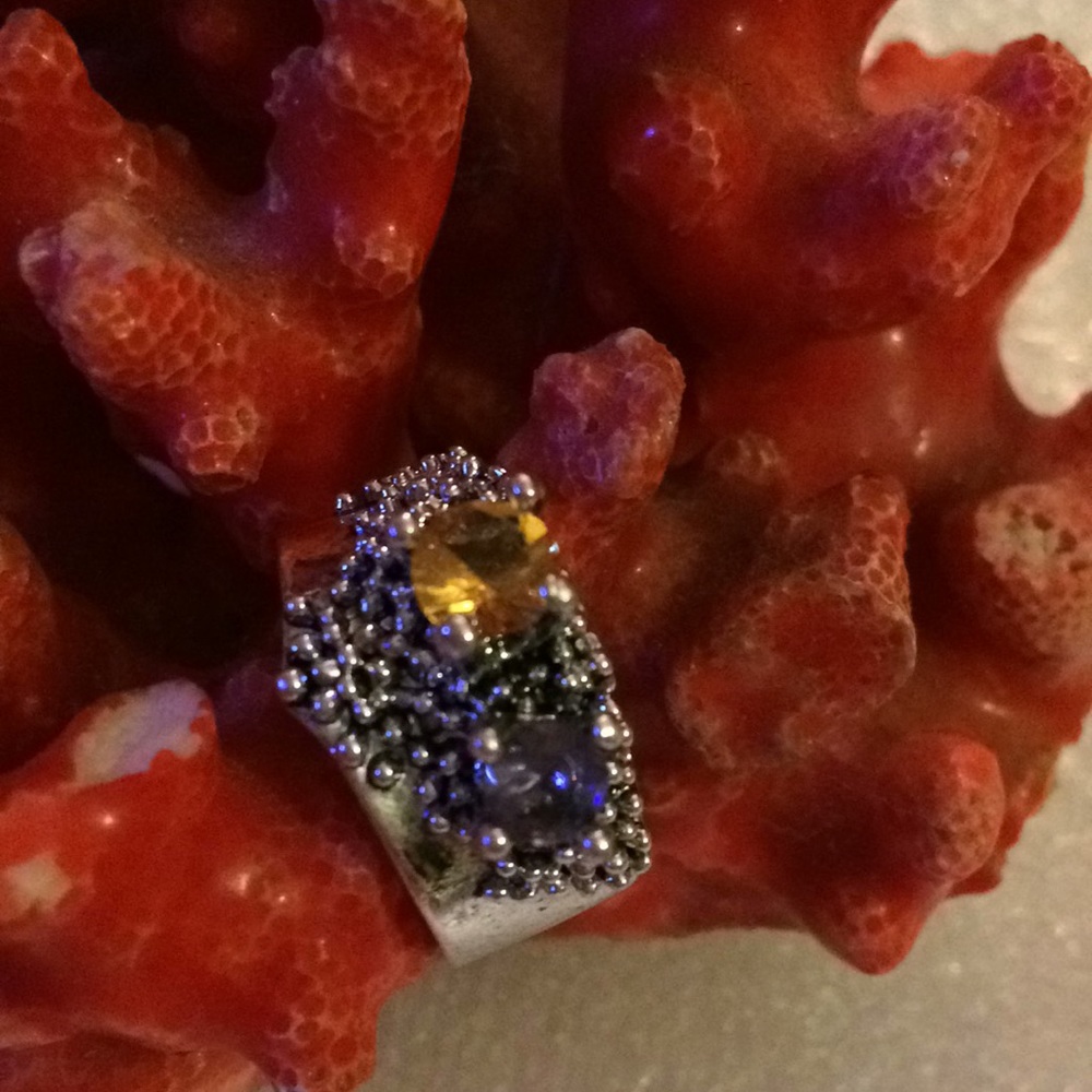 925 gem ring - Picture 2 of 5